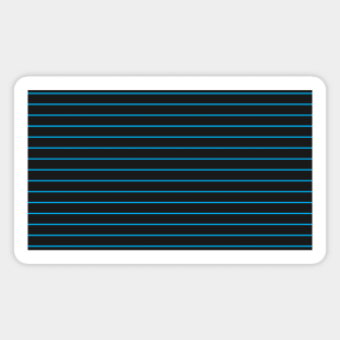 Pretty Simple Turquoise Stripes Magnet